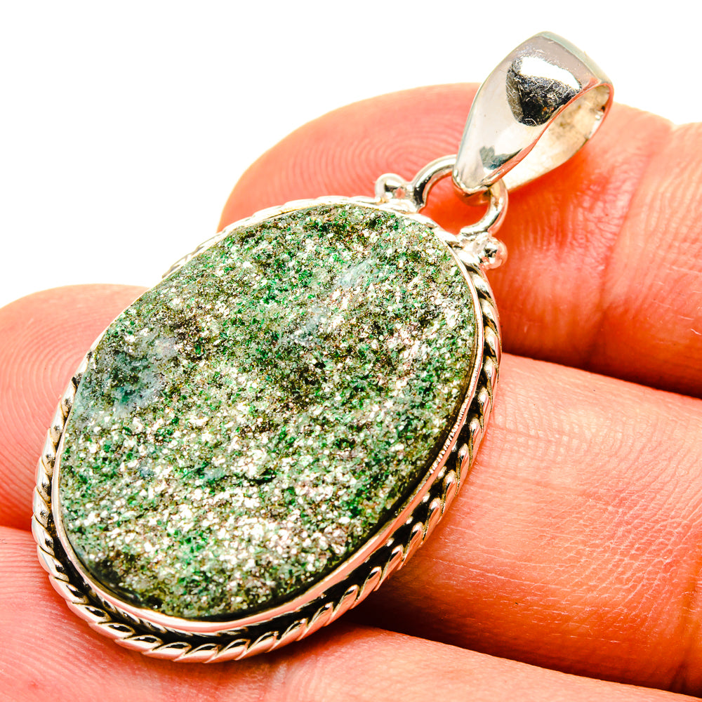 Green Fuchsite Pendants handcrafted by Anasilvercos - PD757237