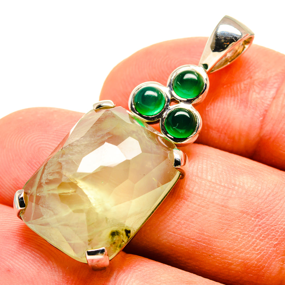 Prehnite Pendants handcrafted by Anasilvercos - PD757238