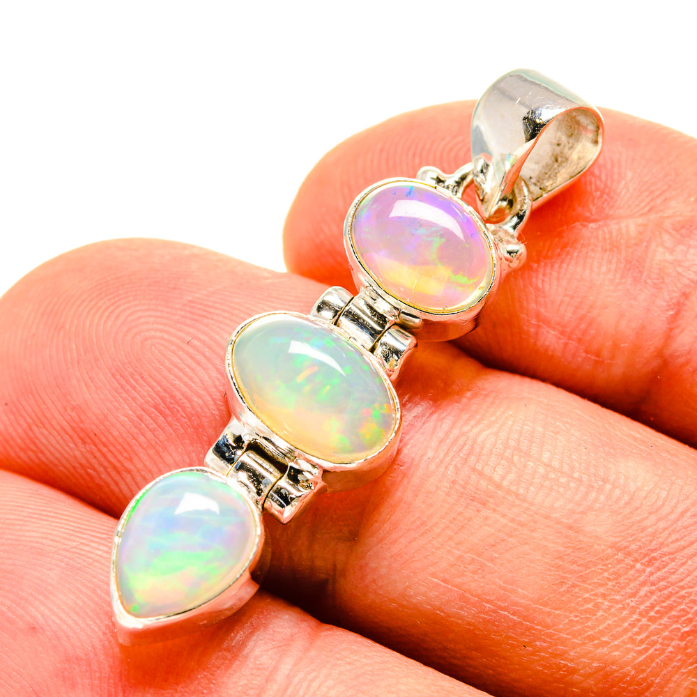 Ethiopian Opal Pendants handcrafted by Anasilvercos - PD757239