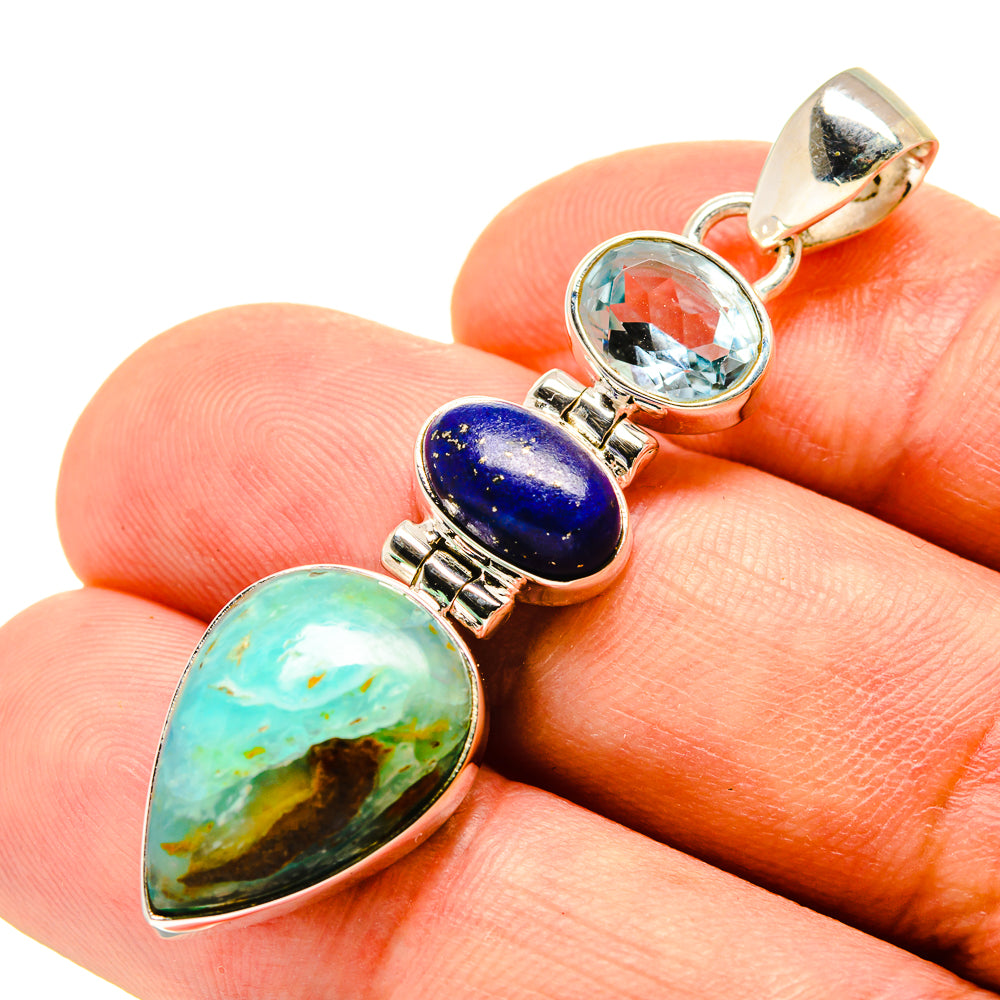 Peruvian Opal Pendants handcrafted by Anasilvercos - PD757248