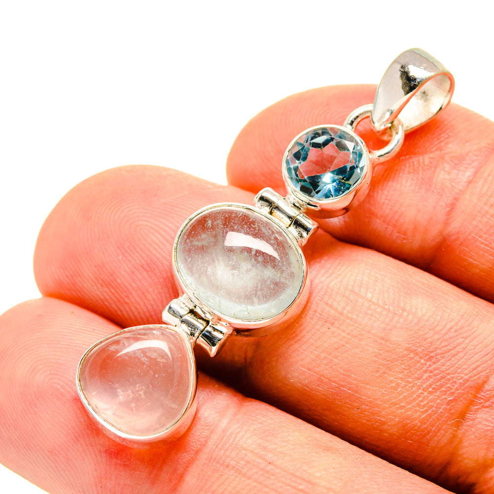 Aquamarine Pendants handcrafted by Anasilvercos - PD757249