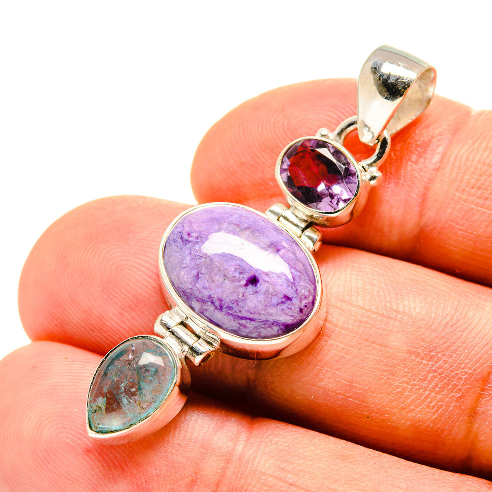 Charoite Pendants handcrafted by Anasilvercos - PD757251