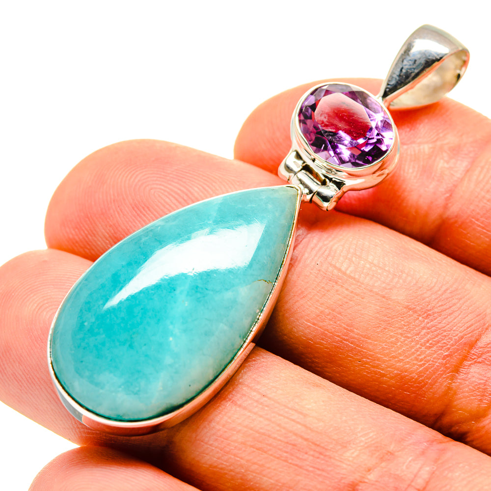 Amazonite Pendants handcrafted by Anasilvercos - PD757264