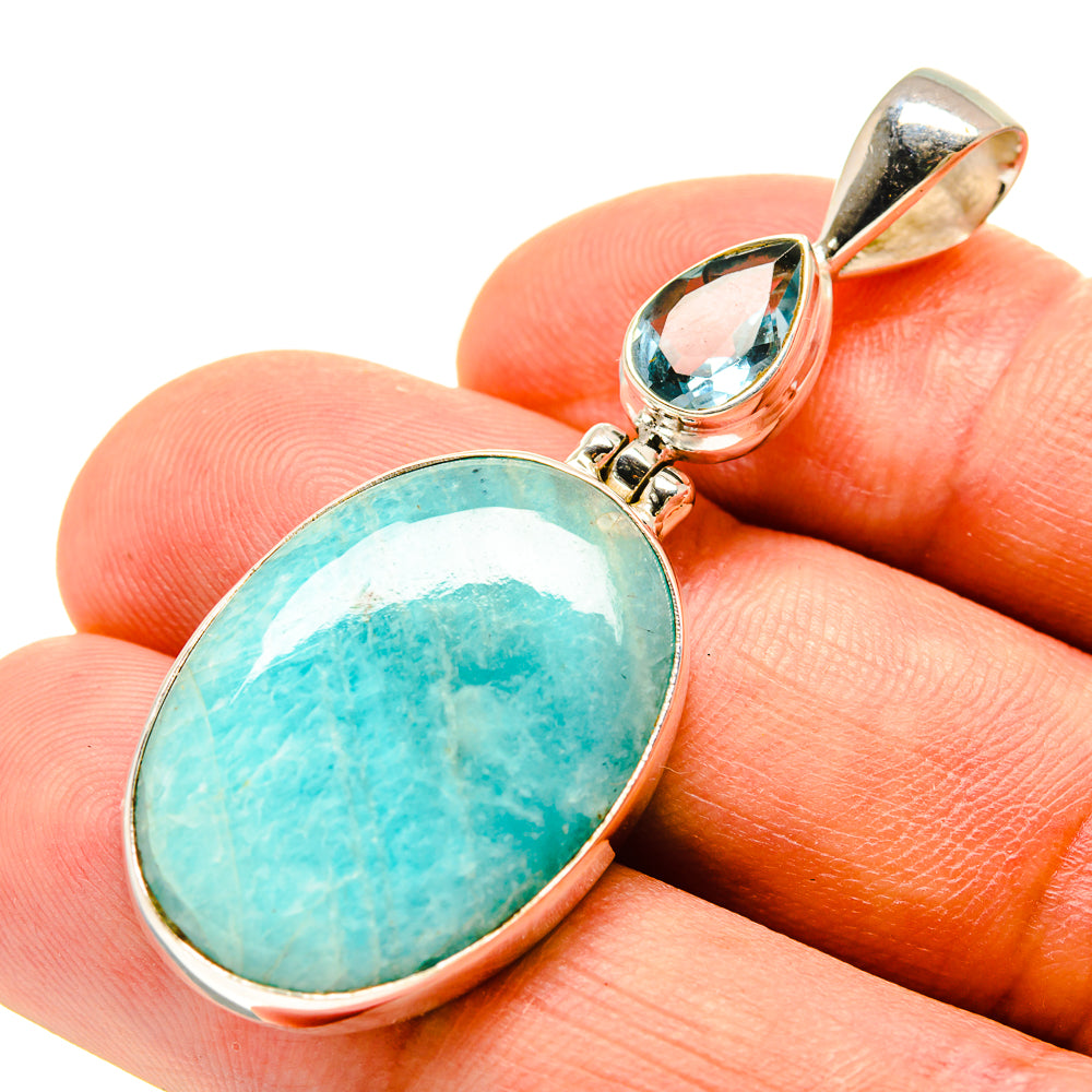 Amazonite Pendants handcrafted by Anasilvercos - PD757265