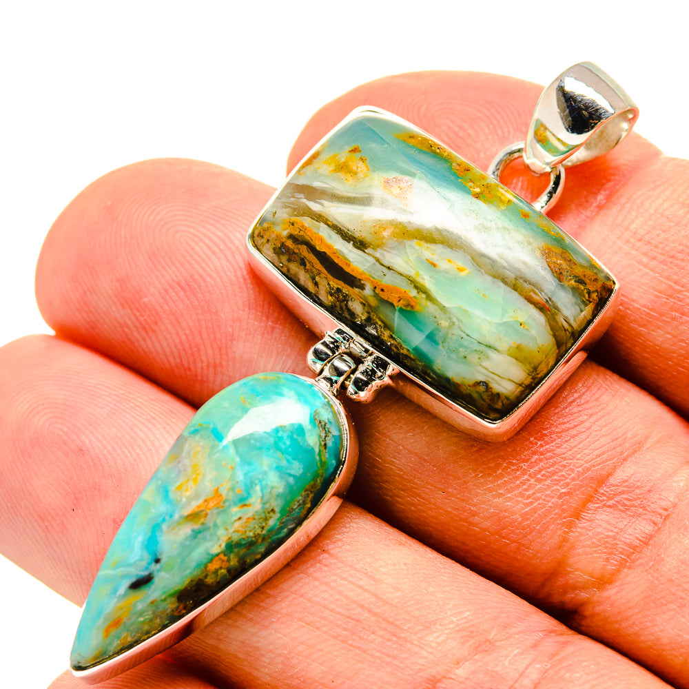 Peruvian Opal Pendants handcrafted by Anasilvercos - PD757268