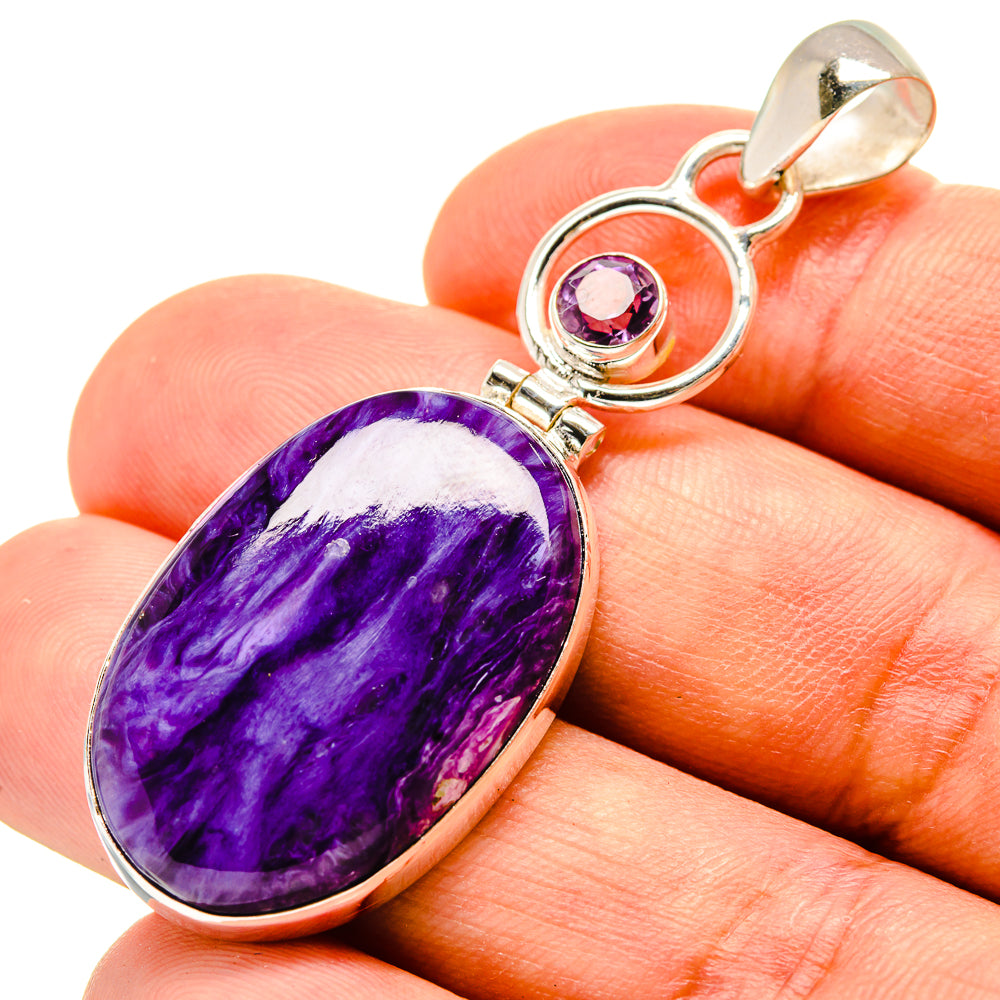 Charoite Pendants handcrafted by Anasilvercos - PD757271