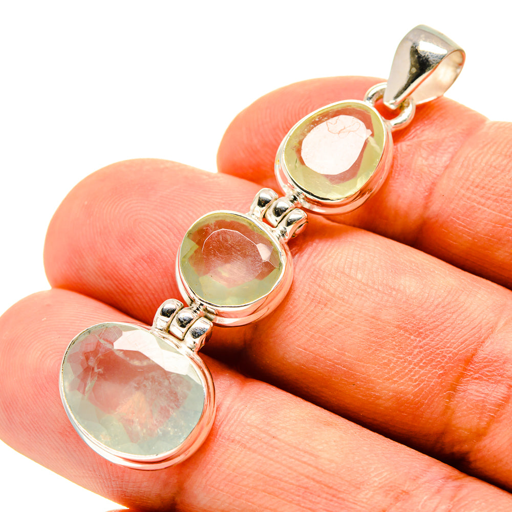 Prehnite Pendants handcrafted by Anasilvercos - PD757281