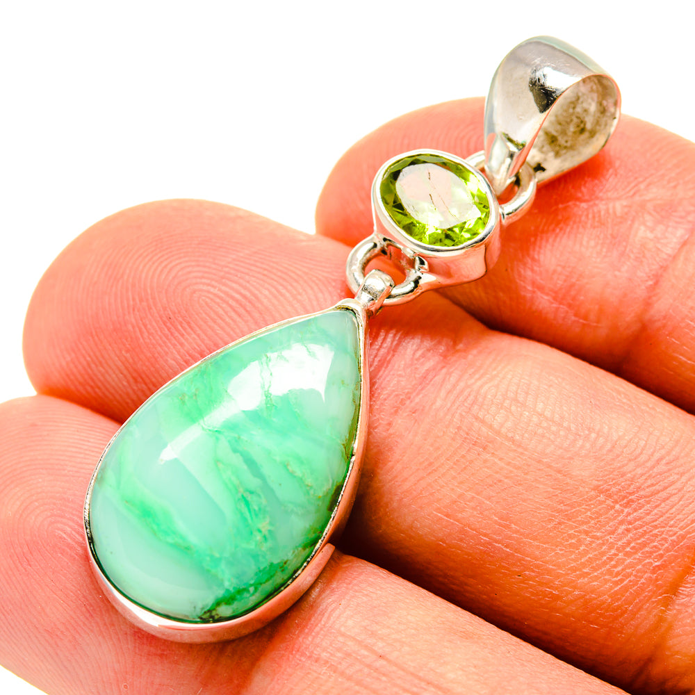 Chrysoprase Pendants handcrafted by Anasilvercos - PD757287