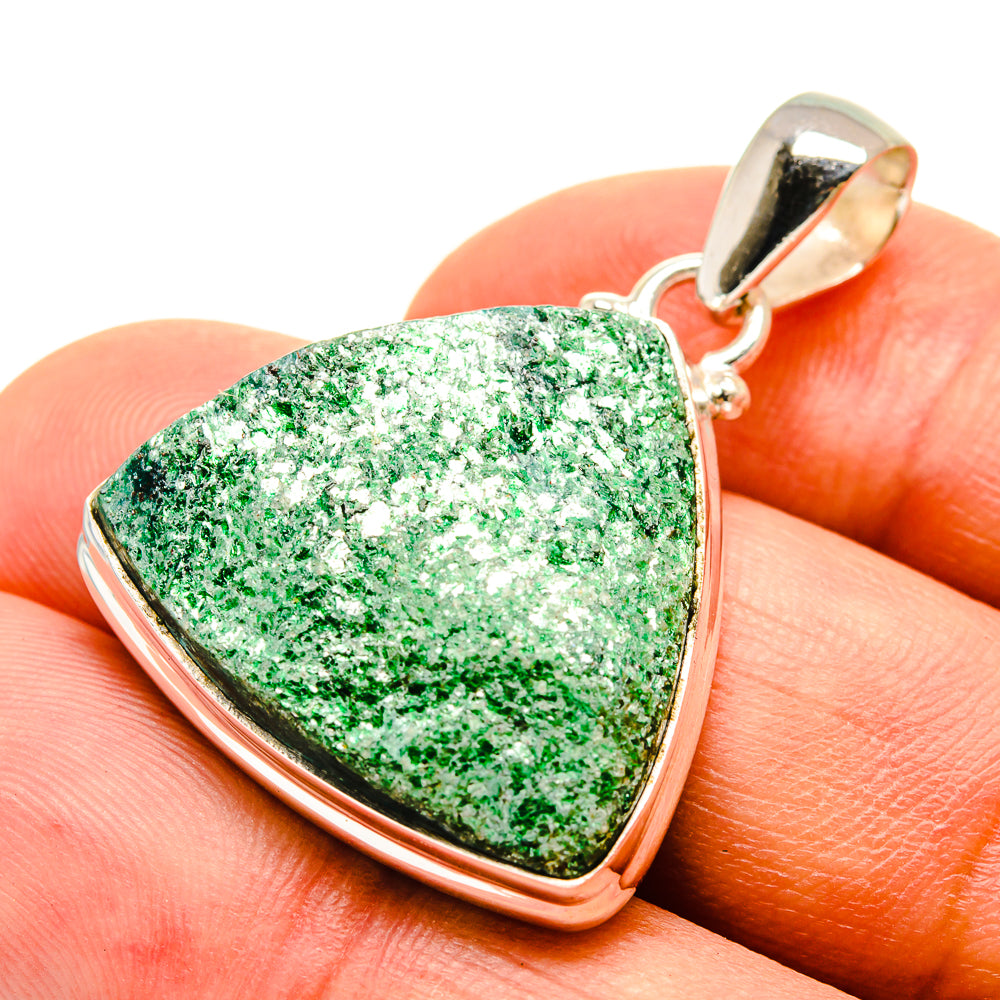 Green Fuchsite Pendants handcrafted by Anasilvercos - PD757295