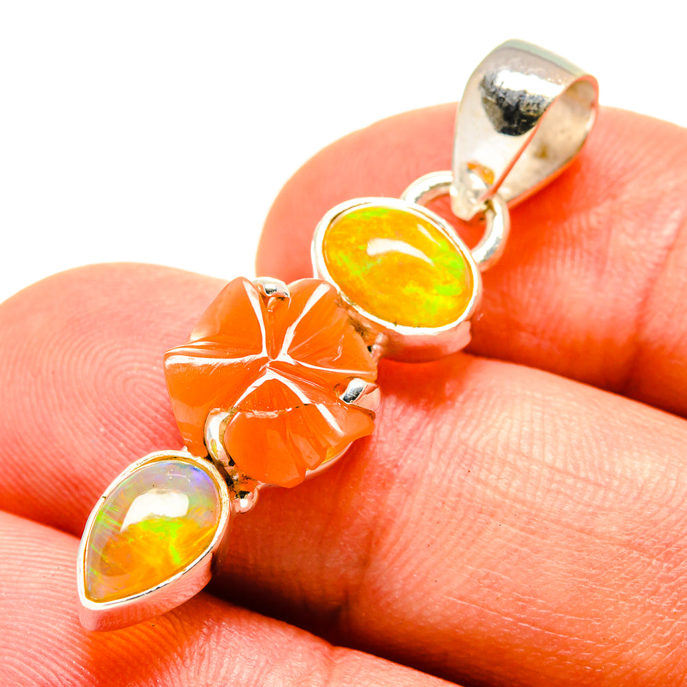 Carnelian Pendants handcrafted by Anasilvercos - PD757297