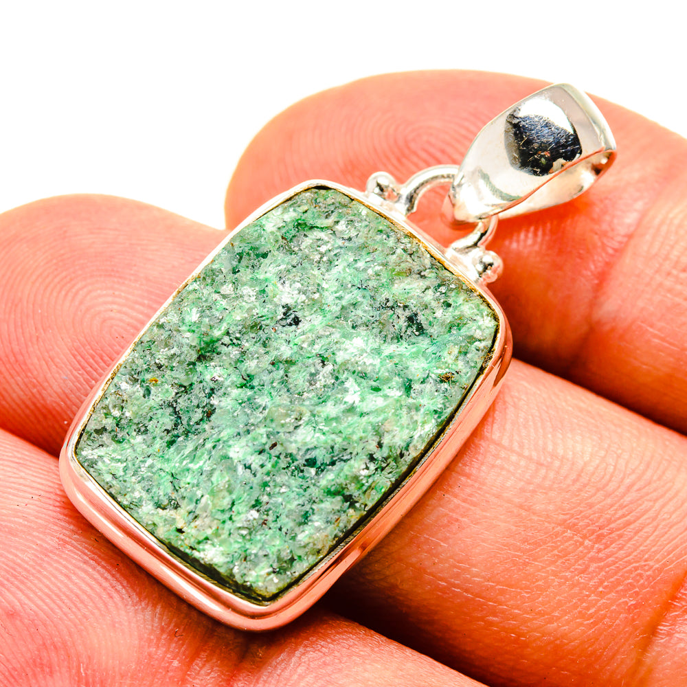 Green Fuchsite Pendants handcrafted by Anasilvercos - PD757298