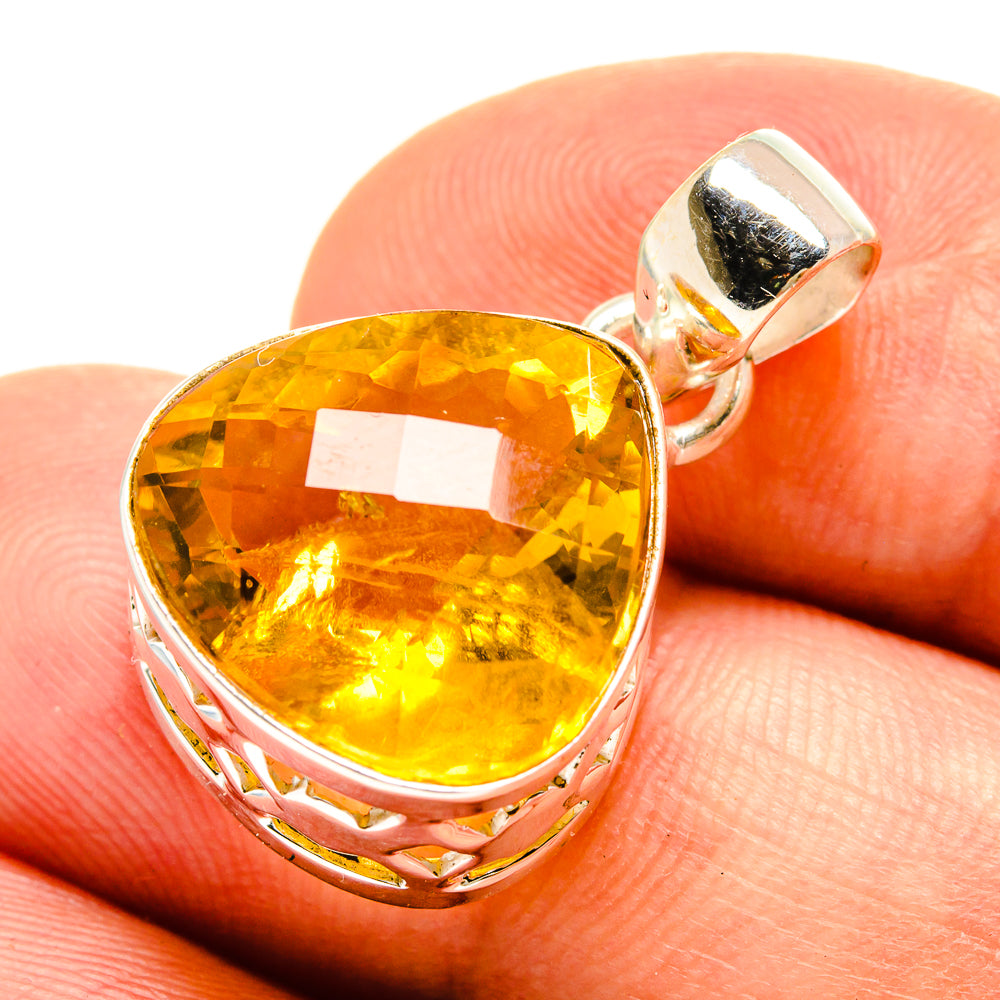 Citrine Pendants handcrafted by Anasilvercos - PD757313