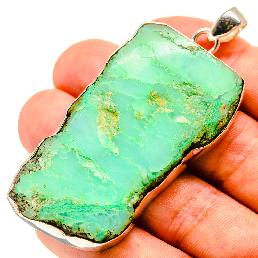 Chrysoprase Pendants handcrafted by Anasilvercos - PD757315