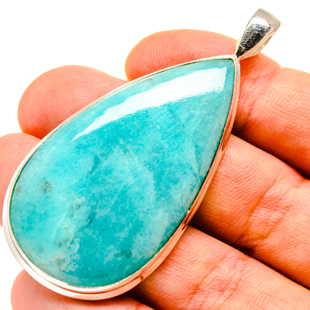 Peruvian Amazonite Pendants handcrafted by Anasilvercos - PD757316