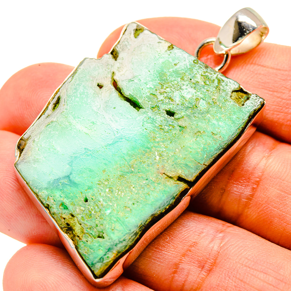 Chrysoprase Pendants handcrafted by Anasilvercos - PD757330