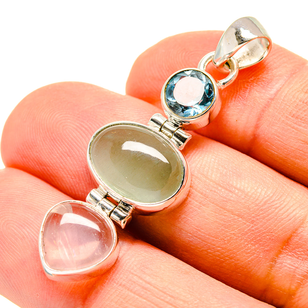 Prehnite Pendants handcrafted by Anasilvercos - PD757334