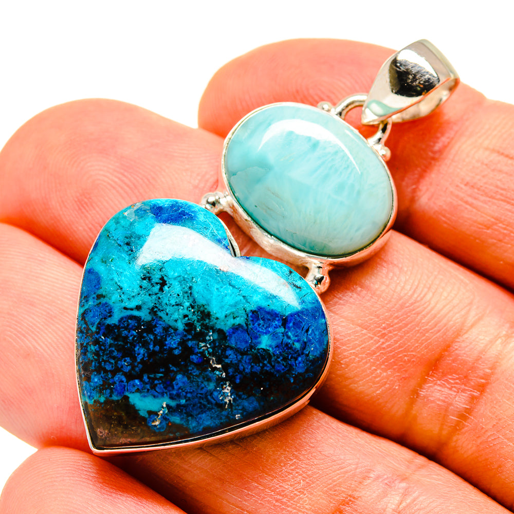 Shattuckite Pendants handcrafted by Anasilvercos - PD757340