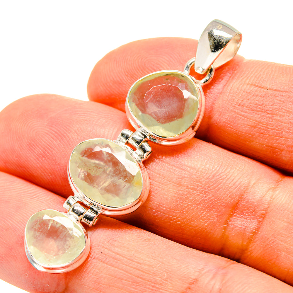 Prehnite Pendants handcrafted by Anasilvercos - PD757351