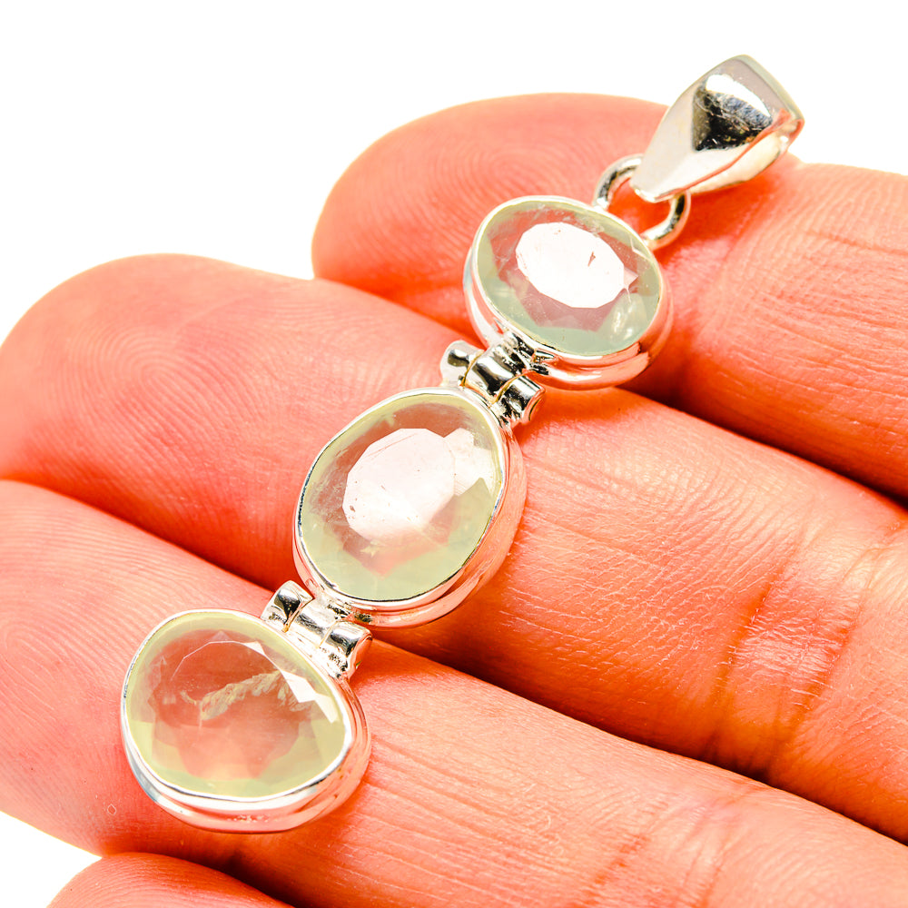 Prehnite Pendants handcrafted by Anasilvercos - PD757355