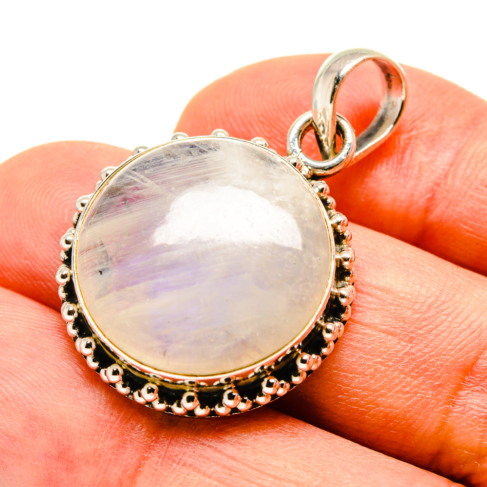 Rainbow Moonstone Pendants handcrafted by Anasilvercos - PD757357