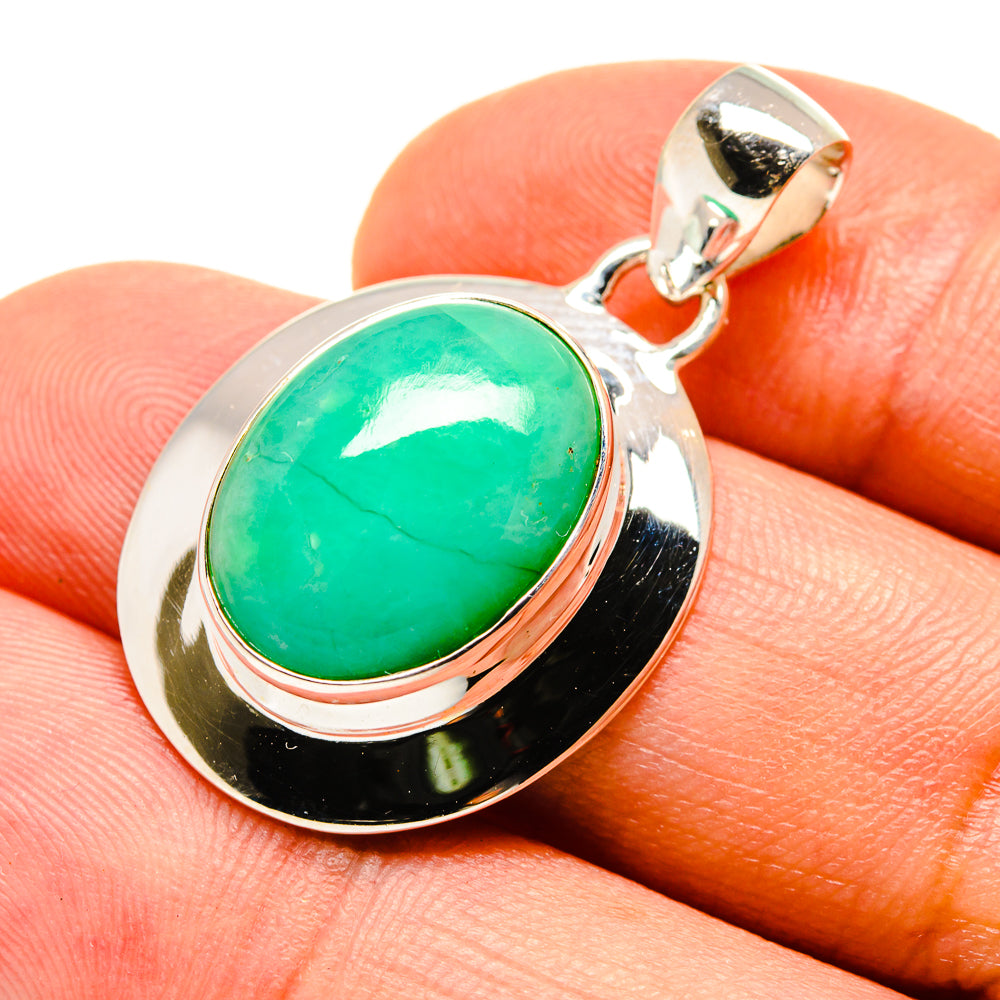 Chrysoprase Pendants handcrafted by Anasilvercos - PD757382