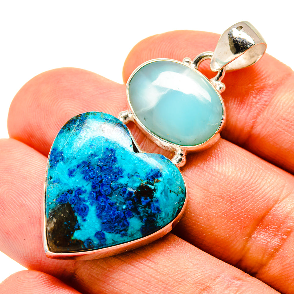 Shattuckite Pendants handcrafted by Anasilvercos - PD757394