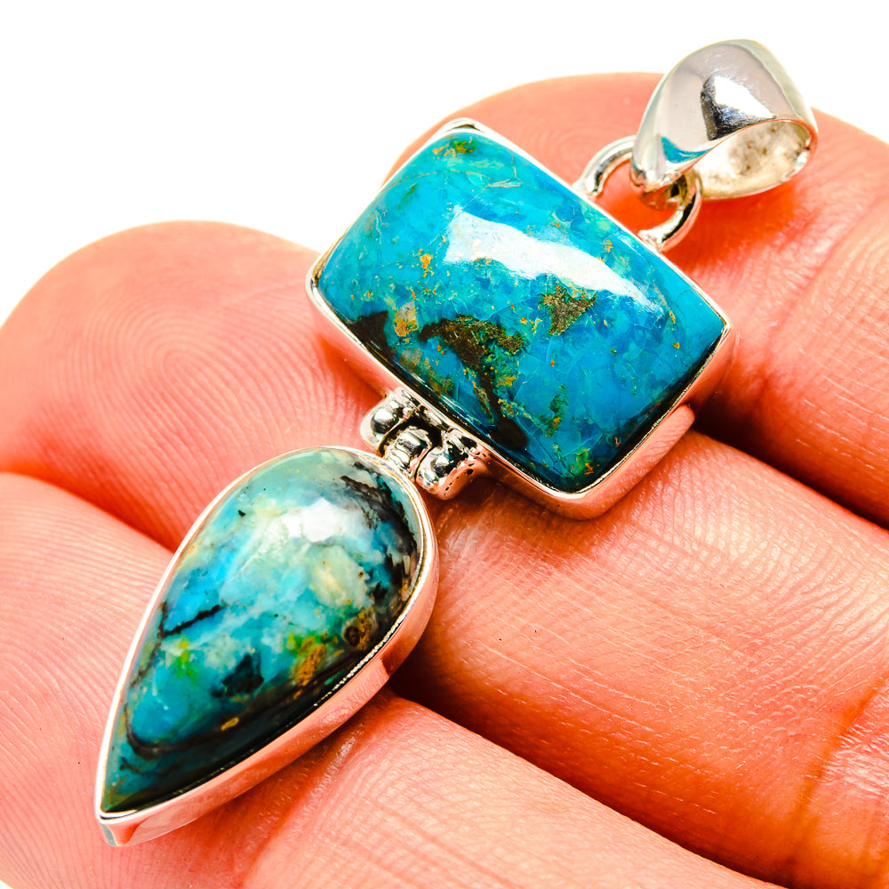 Chrysocolla Pendants handcrafted by Anasilvercos - PD757400