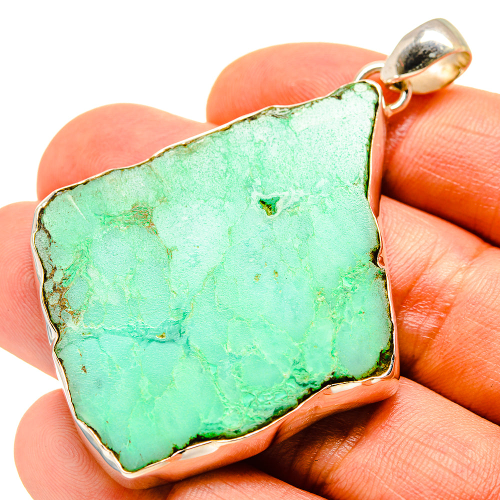 Chrysoprase Pendants handcrafted by Anasilvercos - PD757416
