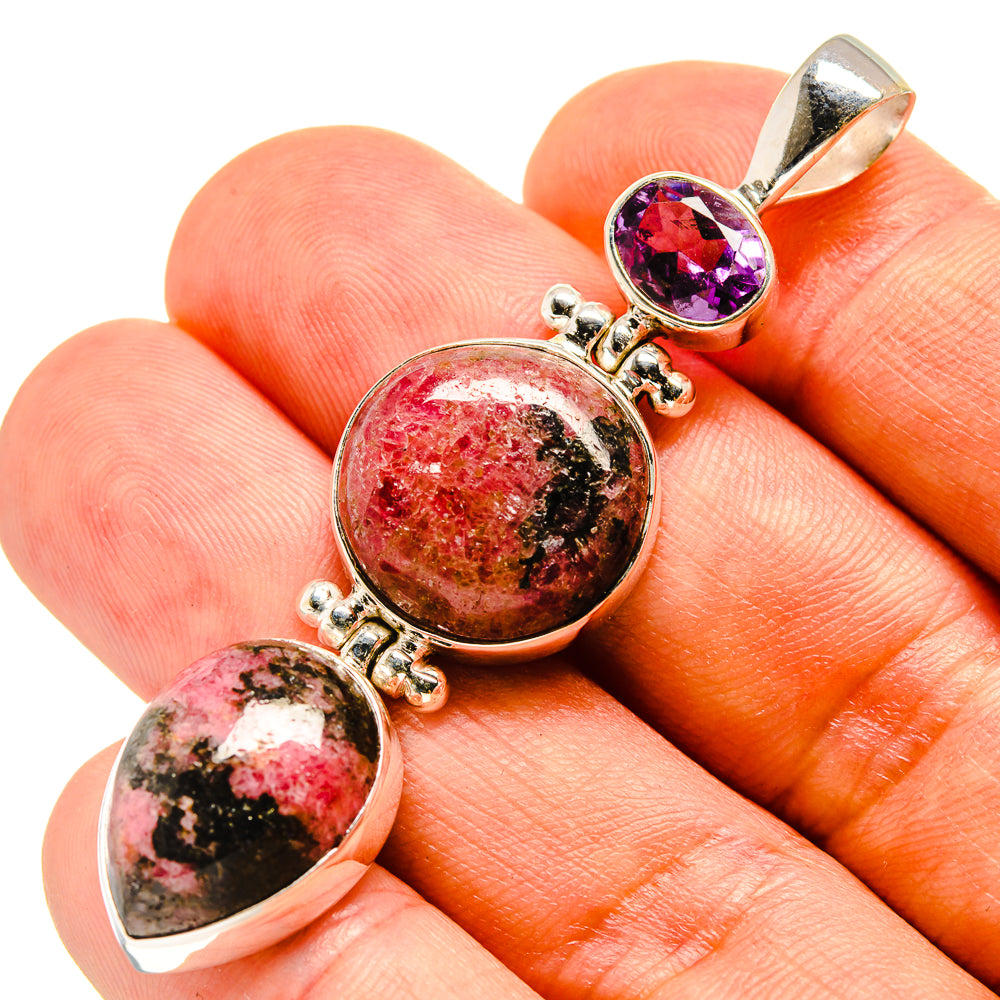 Rhodonite Pendants handcrafted by Anasilvercos - PD757420