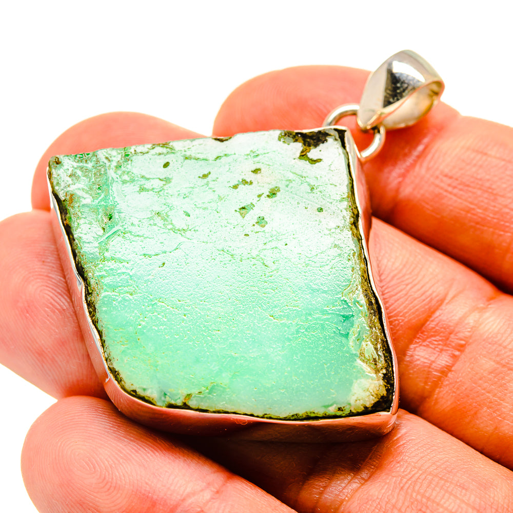 Chrysoprase Pendants handcrafted by Anasilvercos - PD757431