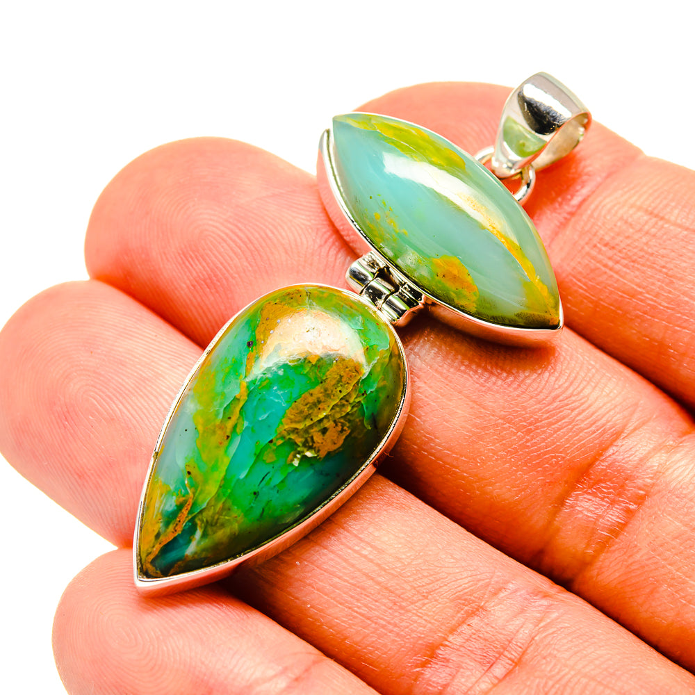 Peruvian Opal Pendants handcrafted by Anasilvercos - PD757432