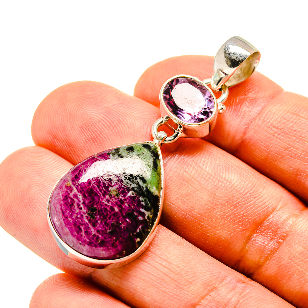Ruby Zoisite Pendants handcrafted by Anasilvercos - PD757437