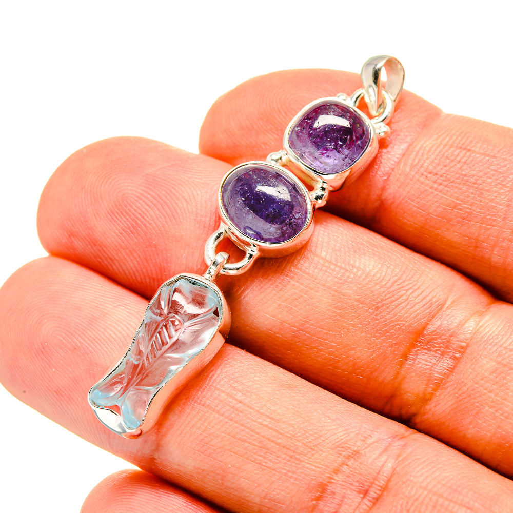 Aquamarine Pendants handcrafted by Anasilvercos - PD757439