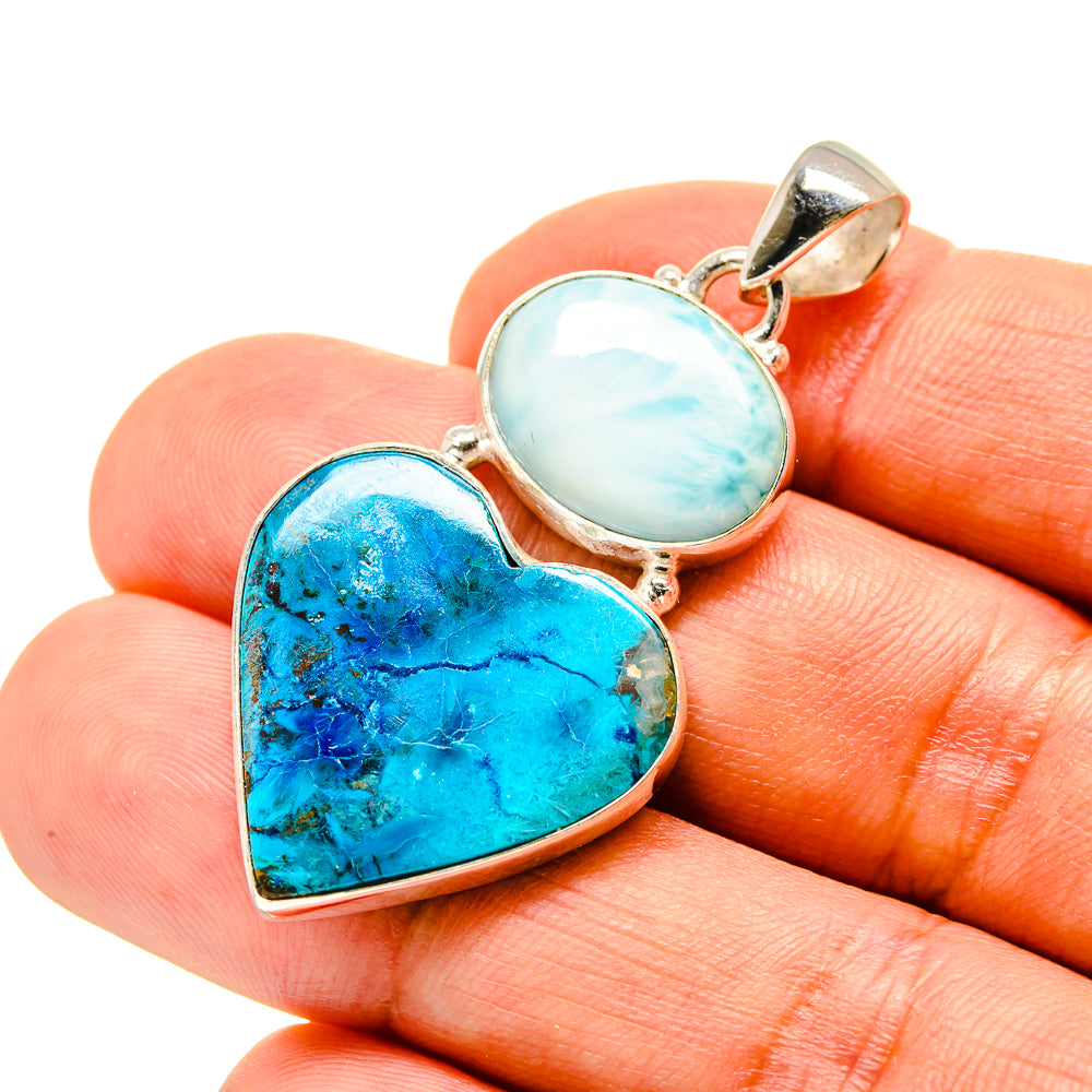 Chrysocolla Pendants handcrafted by Anasilvercos - PD757440