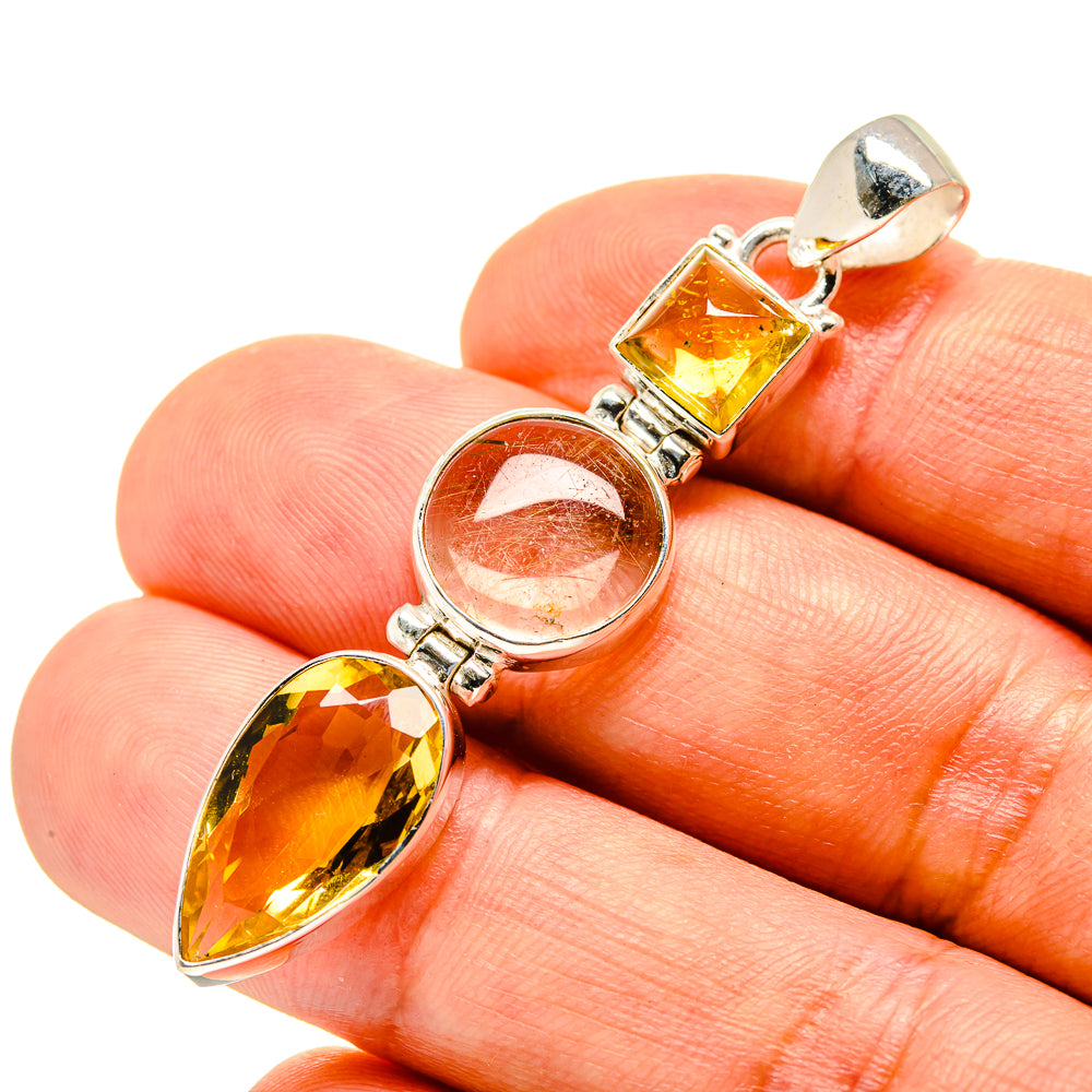 Citrine Pendants handcrafted by Anasilvercos - PD757465