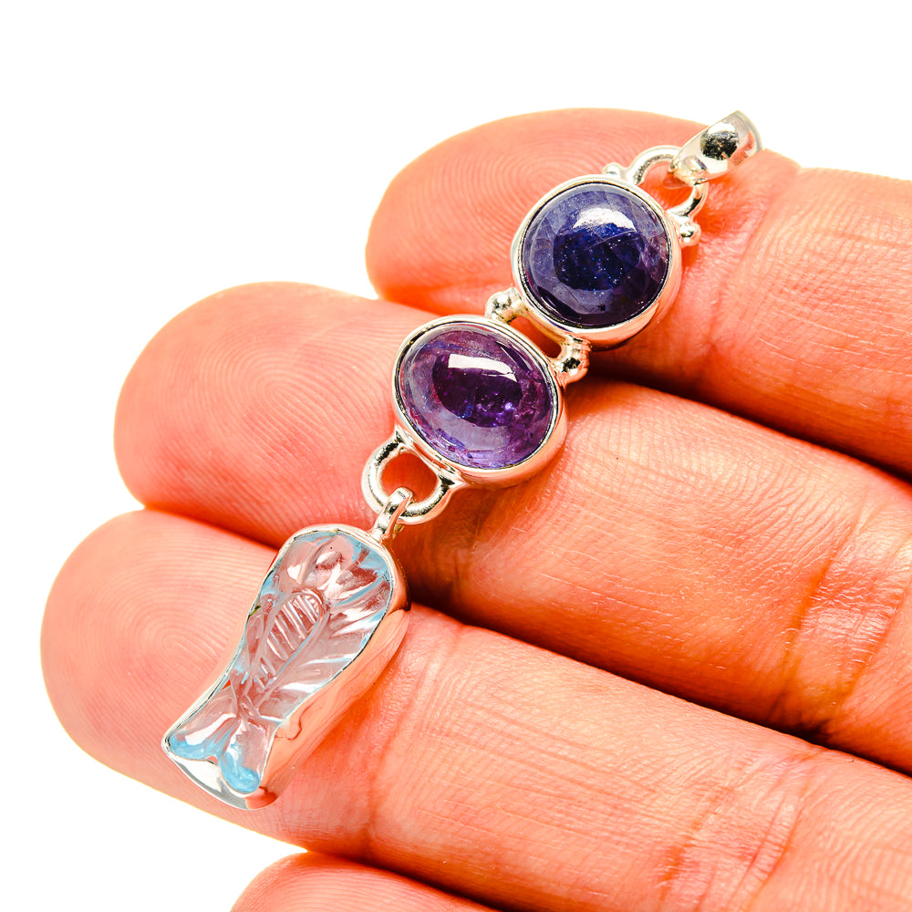Aquamarine Pendants handcrafted by Anasilvercos - PD757467