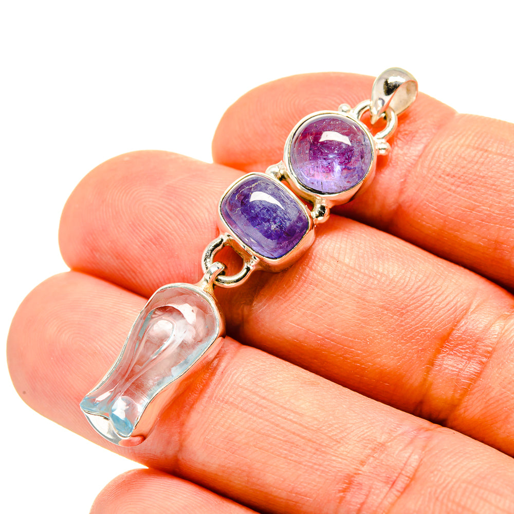 Aquamarine Pendants handcrafted by Anasilvercos - PD757468