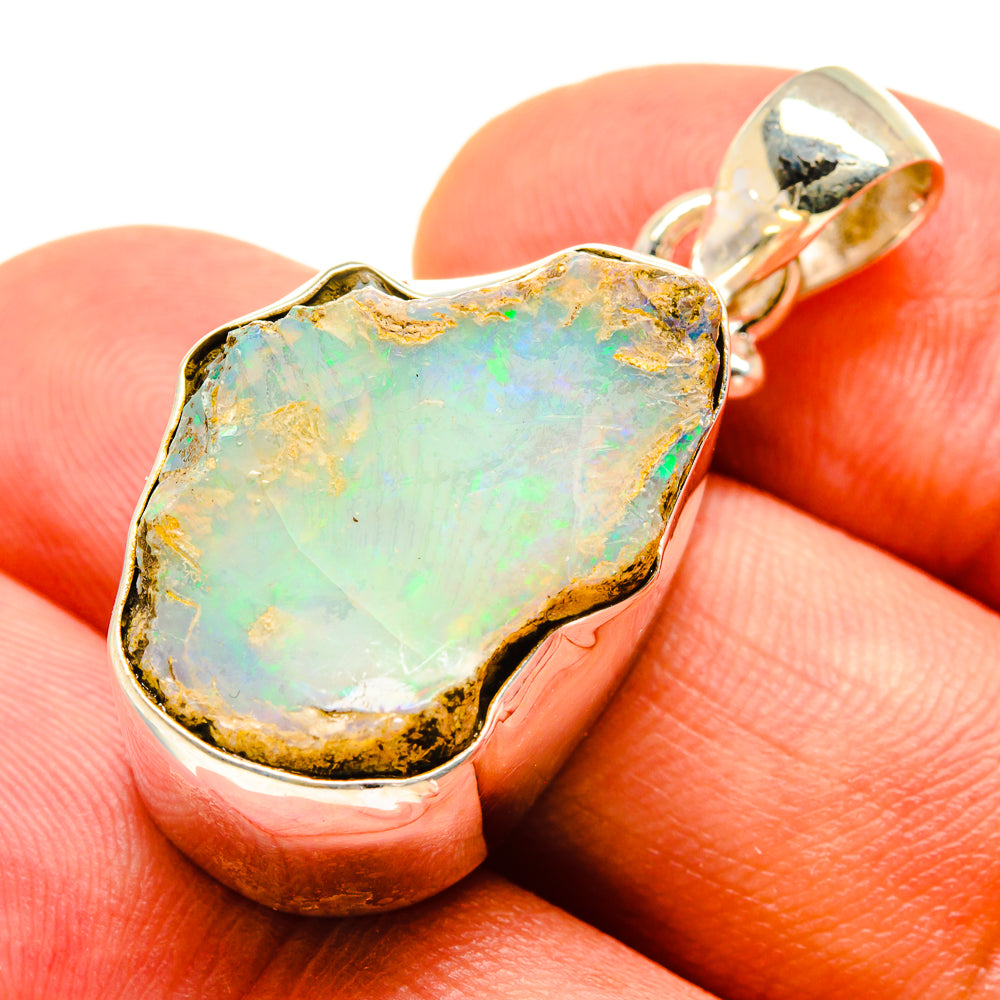 Ethiopian Opal Pendants handcrafted by Anasilvercos - PD757474