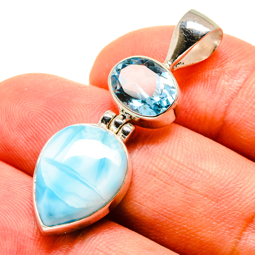 Larimar Pendants handcrafted by Anasilvercos - PD757479