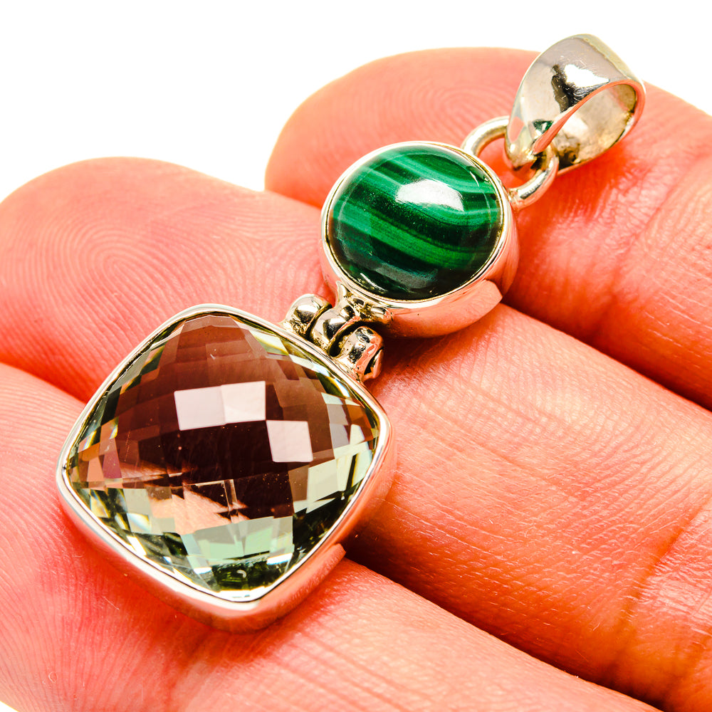 Green Amethyst Pendants handcrafted by Anasilvercos - PD757482