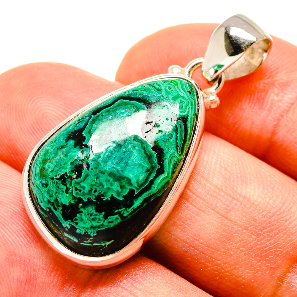 Malachite Pendants handcrafted by Anasilvercos - PD757484