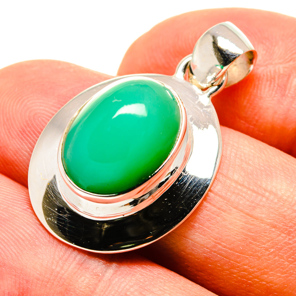 Chrysoprase Pendants handcrafted by Anasilvercos - PD757500
