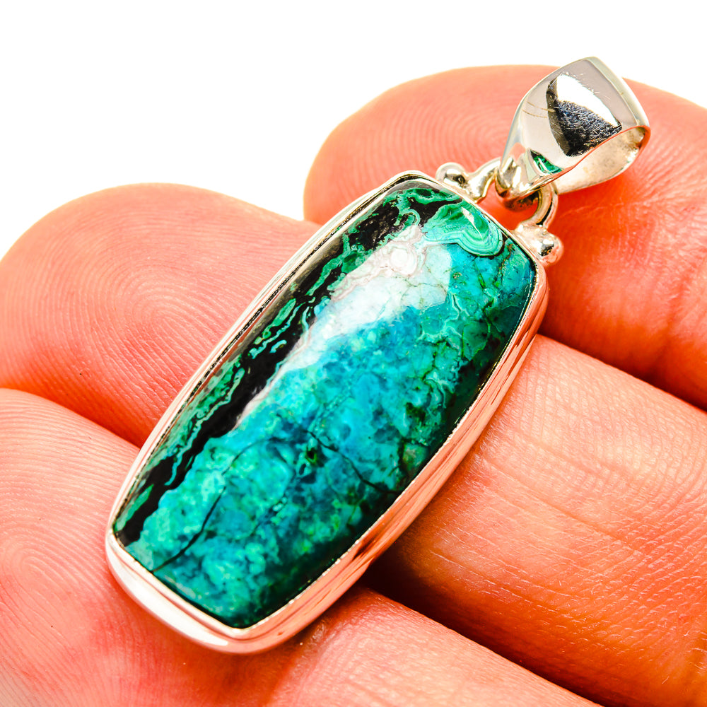 Chrysocolla Pendants handcrafted by Anasilvercos - PD757504
