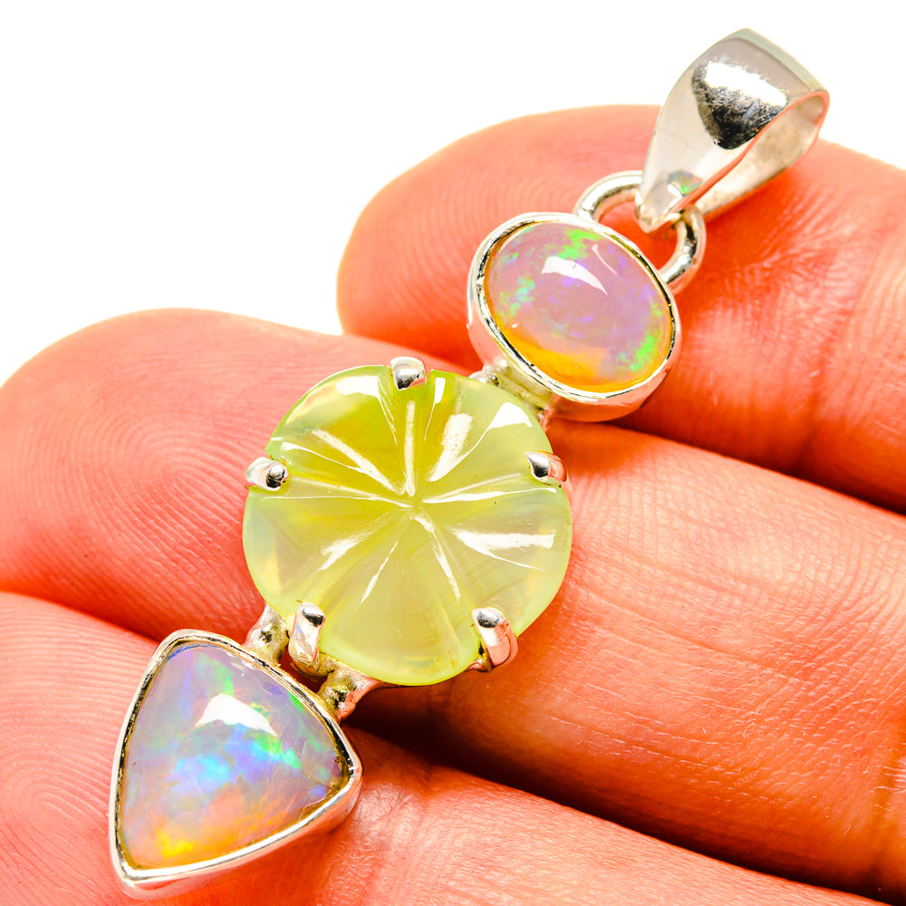 Prehnite Pendants handcrafted by Anasilvercos - PD757513