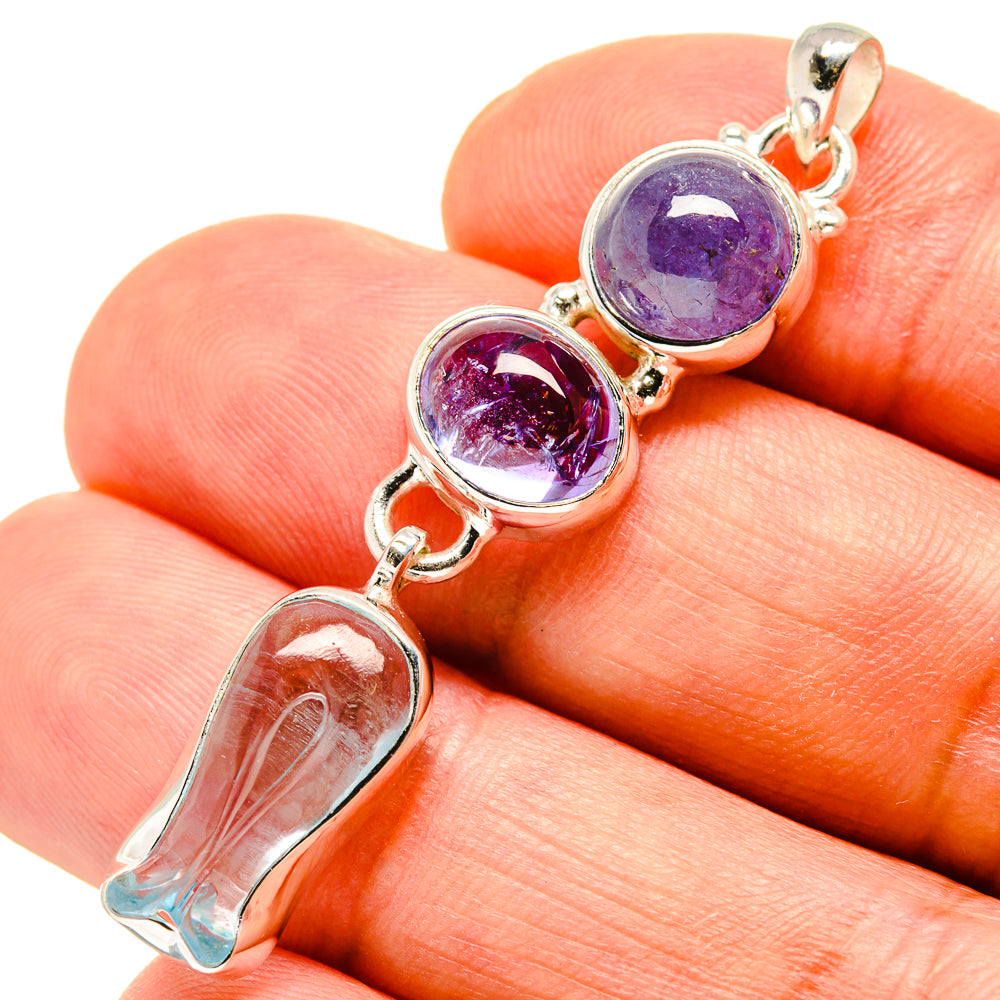 Aquamarine Pendants handcrafted by Anasilvercos - PD757531