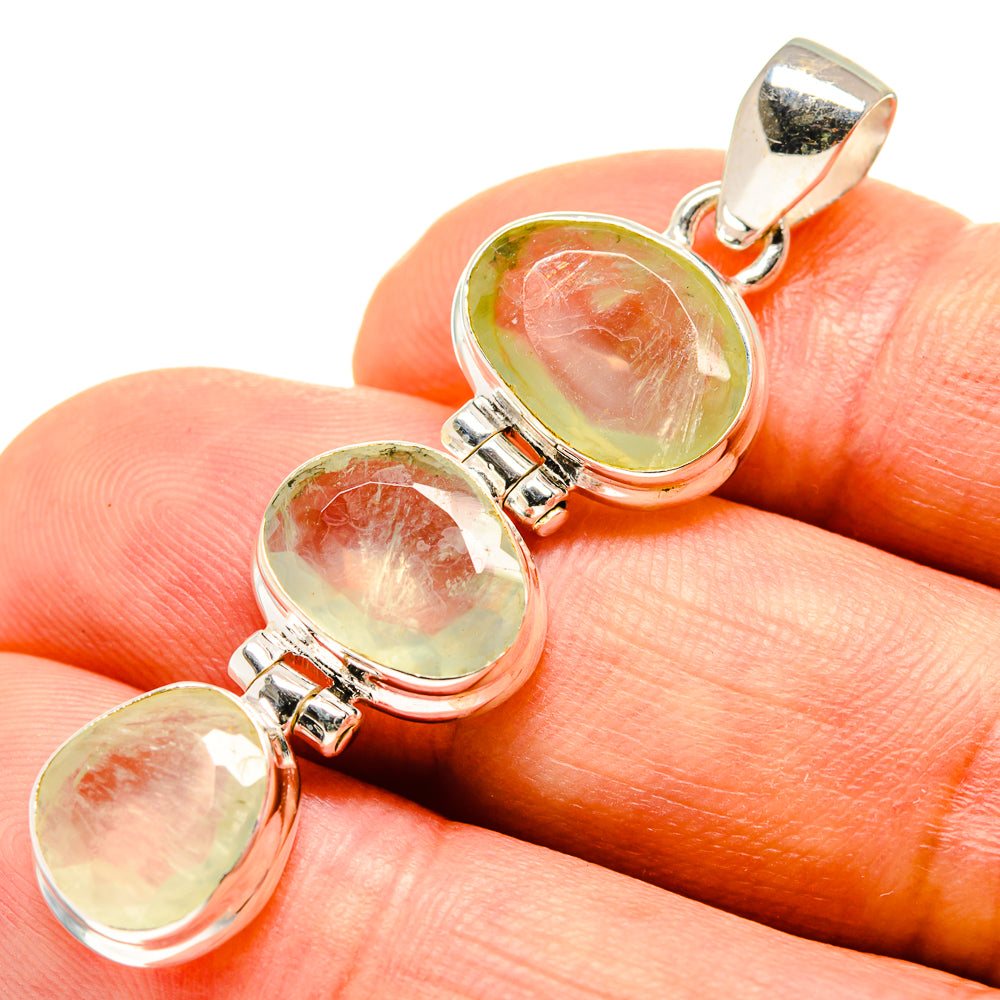 Prehnite Pendants handcrafted by Anasilvercos - PD757535