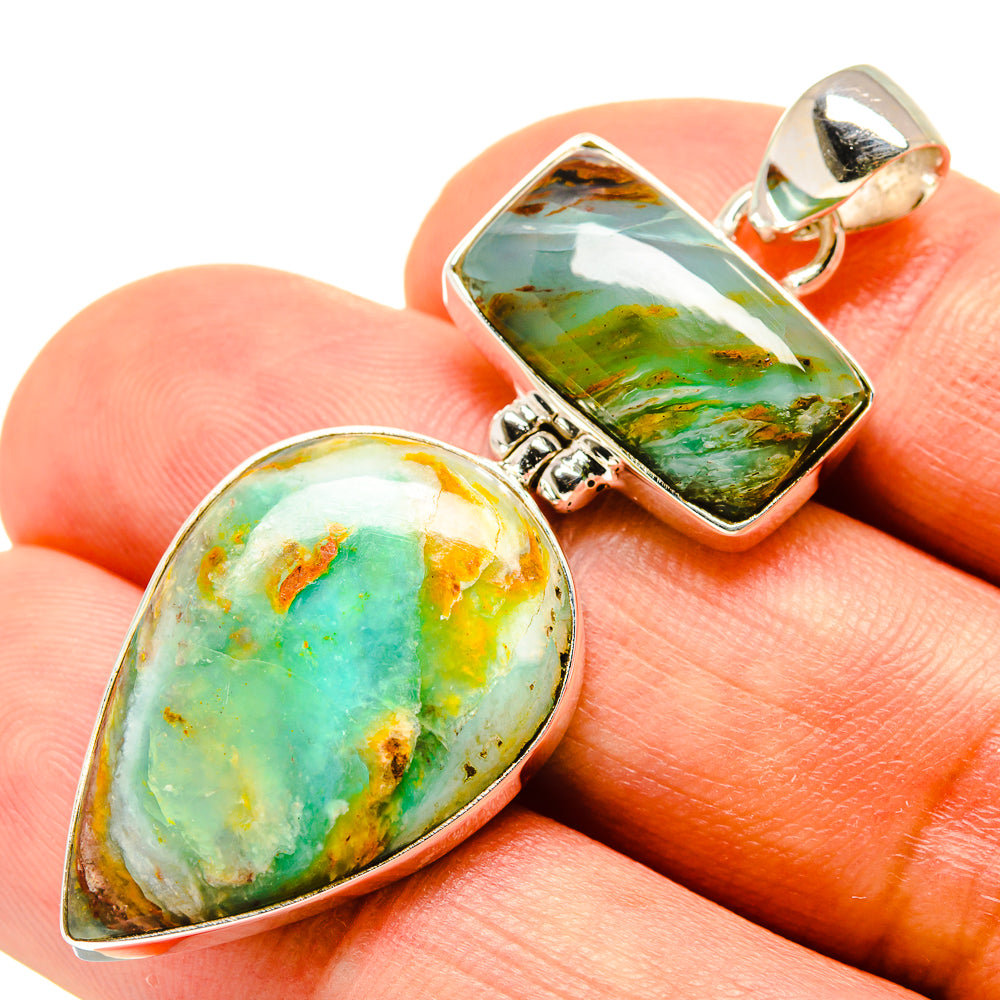 Peruvian Opal Pendants handcrafted by Anasilvercos - PD757541