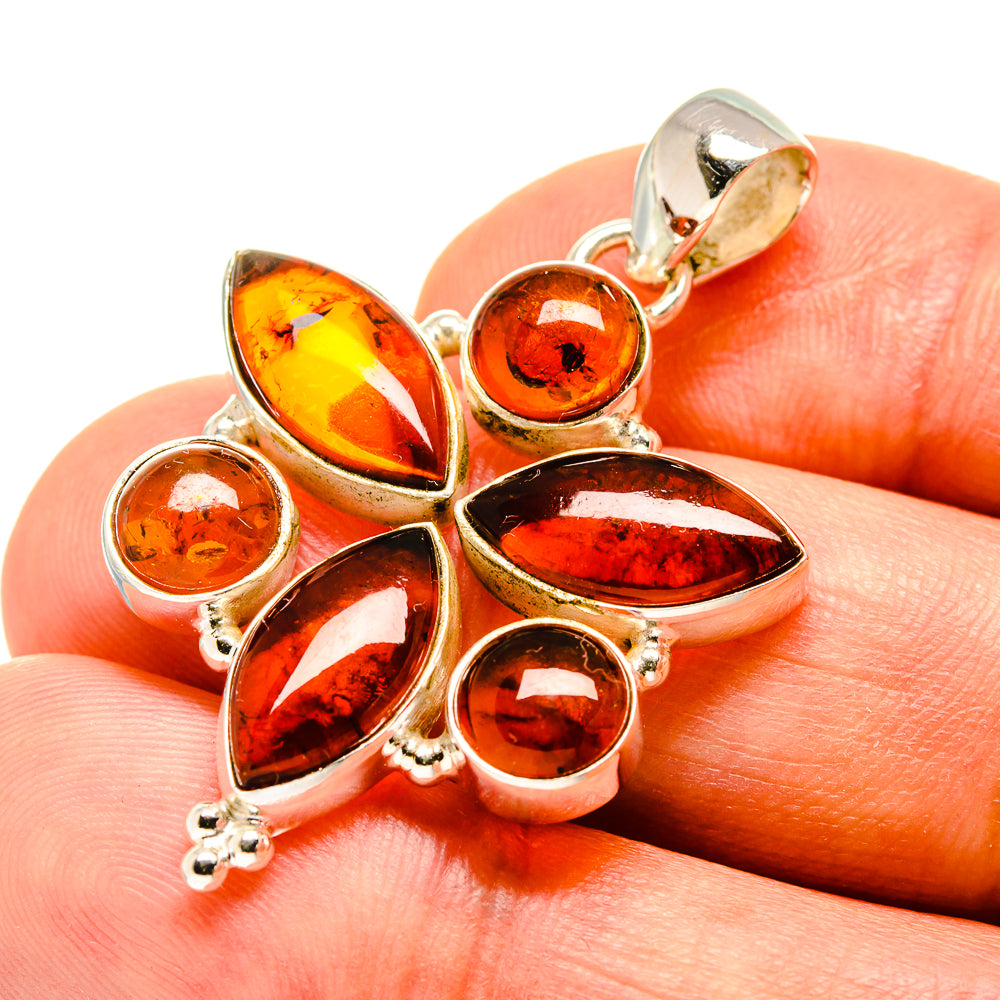 Baltic Amber Pendants handcrafted by Anasilvercos - PD757577