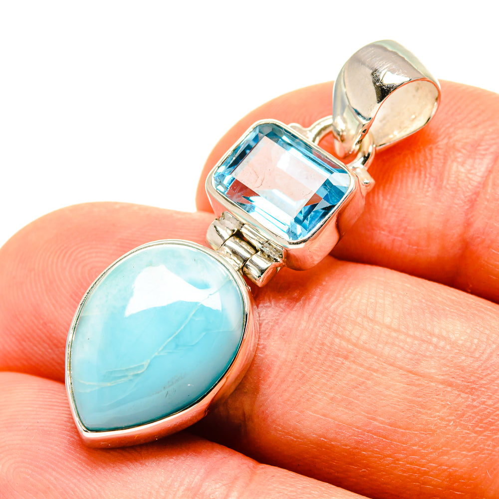 Larimar Pendants handcrafted by Anasilvercos - PD757580