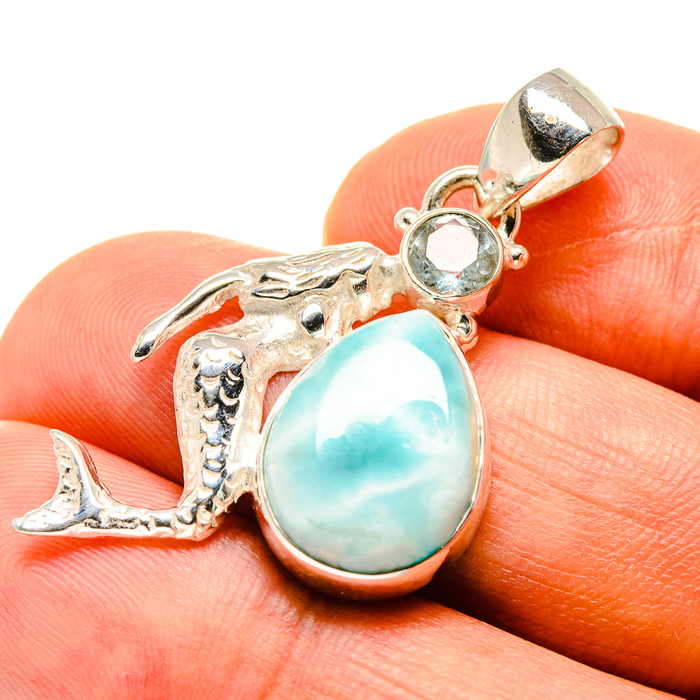Larimar Pendants handcrafted by Anasilvercos - PD757581